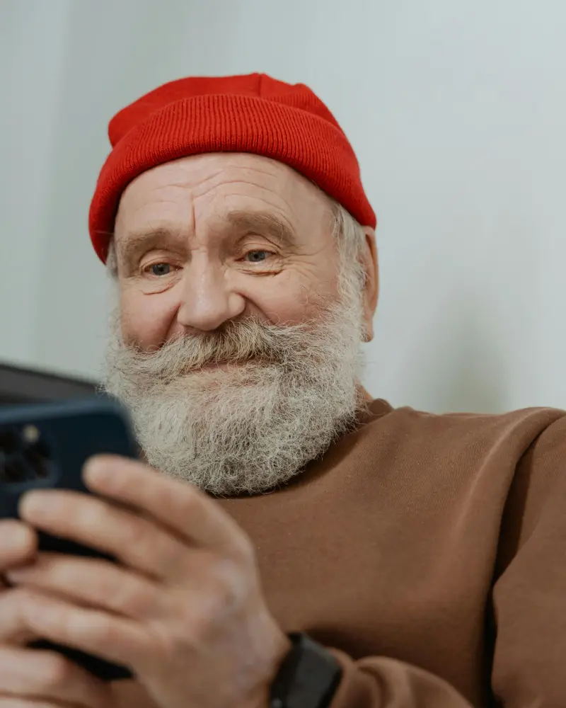 Person ist erleichtert nach erfolgreichem Buergergeld-Antrag