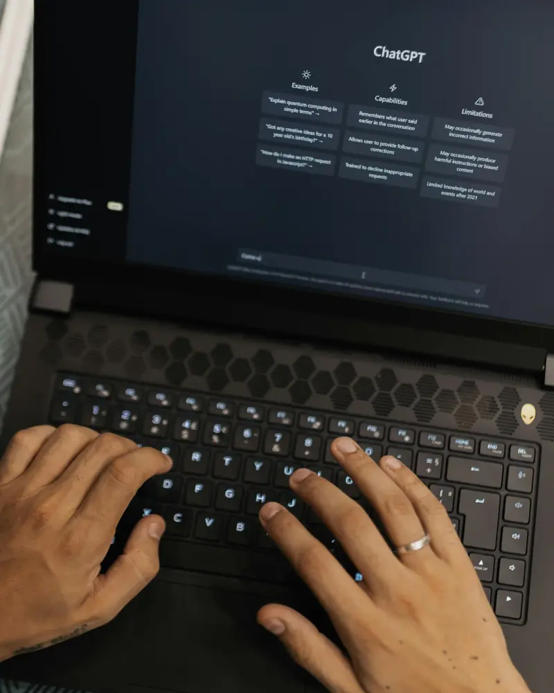 Person sending a copyright infringement takedown notice online in the UK