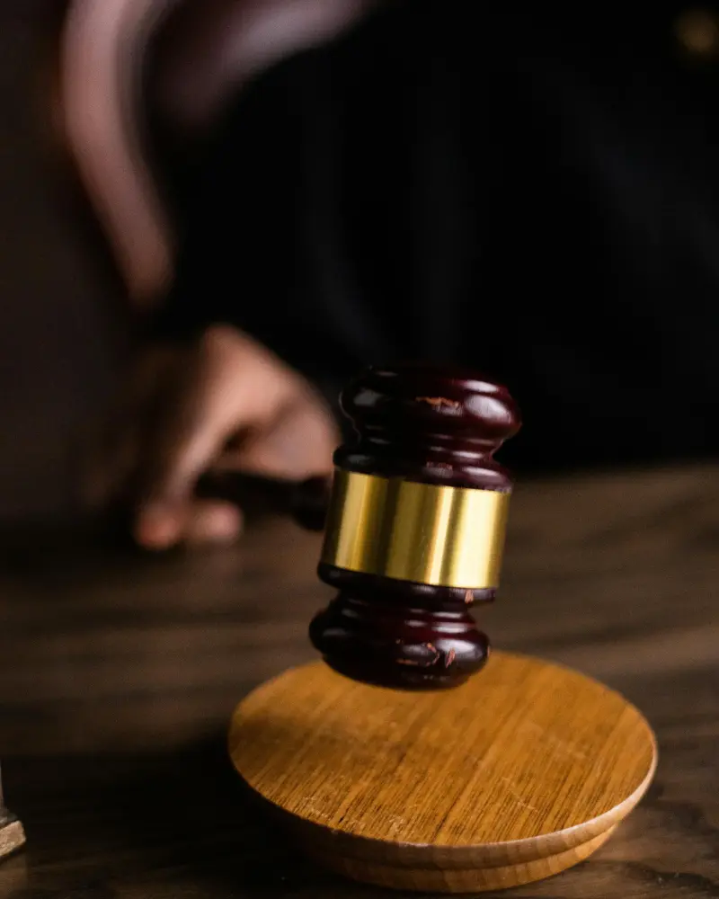 Judge gavel small claims