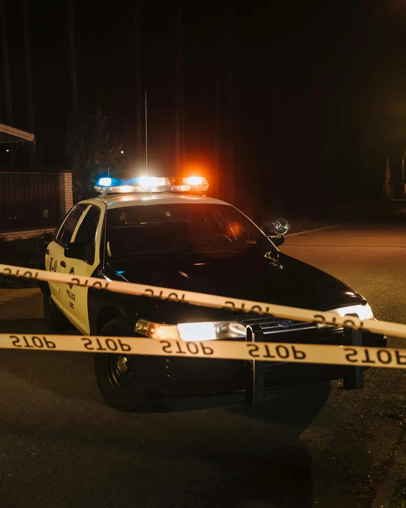 Police crime scene DUI investigation