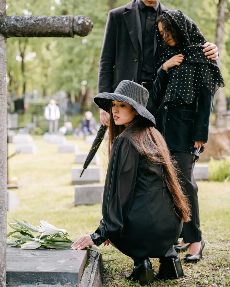 Cemetery representing estate transfer