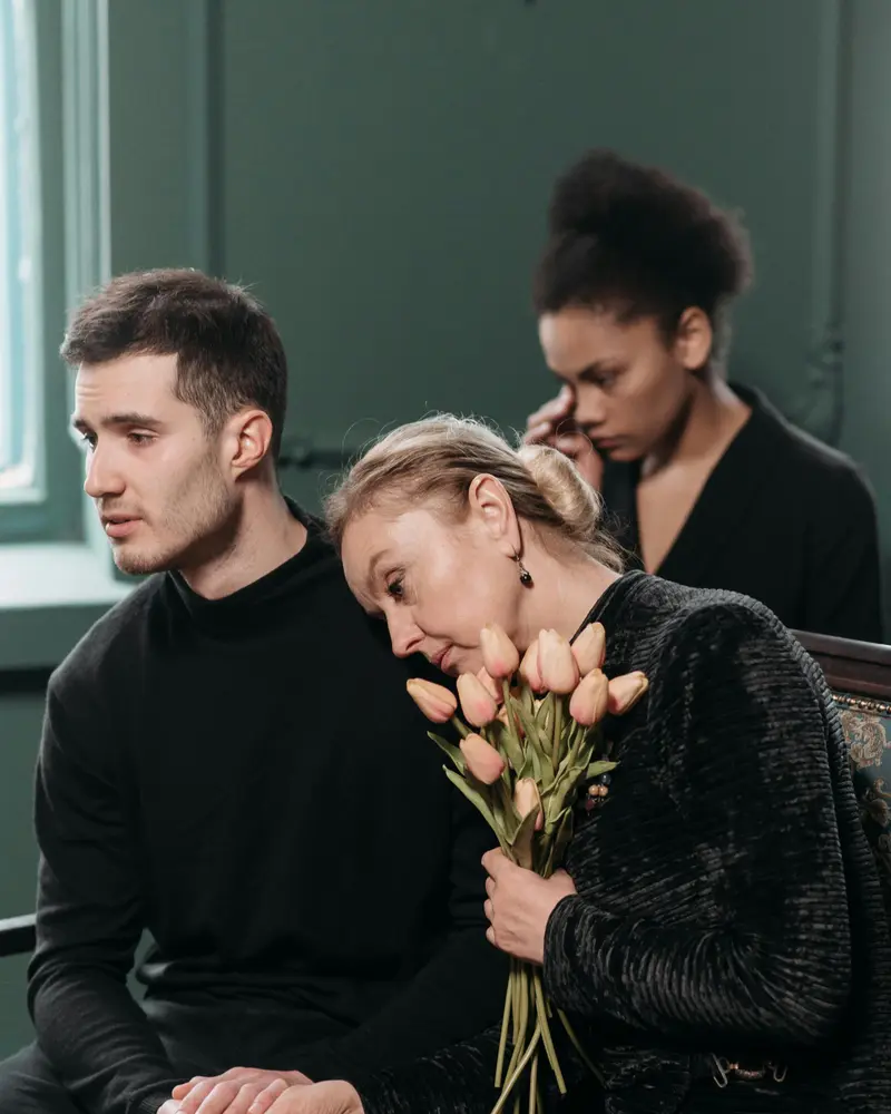 Grieving family filing affidavit of heirship